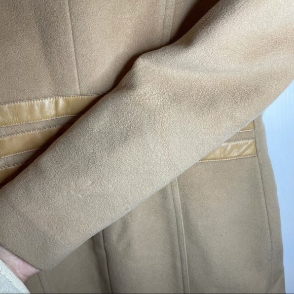 MACKAGE Wool Cashmere Camel Double Breasted Long Coat Jacket Made in Canada S - Picture 10 of 13